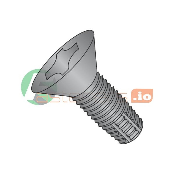 Newport Fasteners Thread Cutting Screw, #8-32 x 3/4 in, Black Oxide Steel Flat Head Phillips Drive, 8000 PK 433009 - main